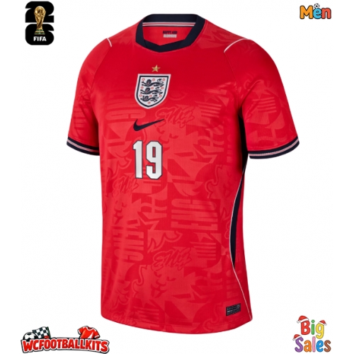 England Ollie Watkins #19 Replica Away Stadium Shirt World Cup 2026 Short Sleeve